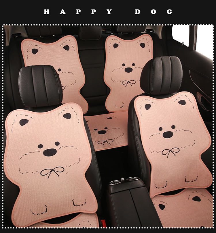 Car Seat Cushion for All Seasons, High-End Women's Summer Seat, Rear Thin Car Seat Cover, Seat Cushion, West Highland