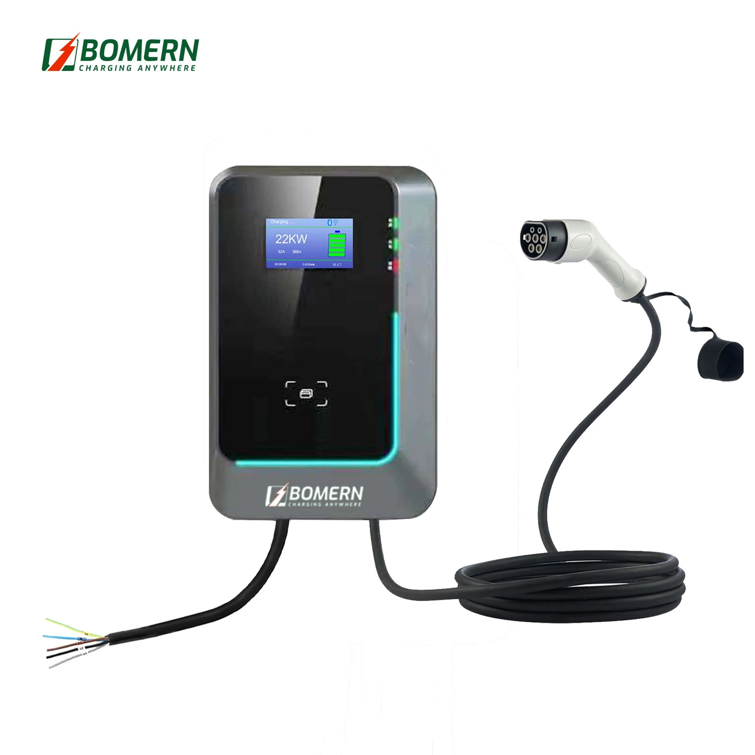 Новая зарядная станция для электромобилей 7 кВт 32 А, настенная, быстрая зарядка переменного тока, универсальная, для американских электромобилей, стандарт США