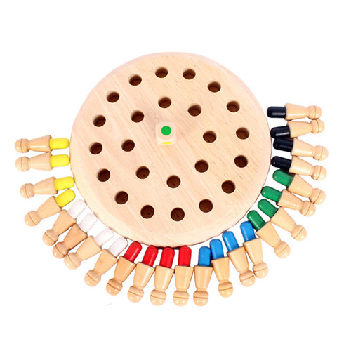 Cross-border wooden memory chess game toys, children's early education logical thinking training parent-child interactive teaching aids wholesale