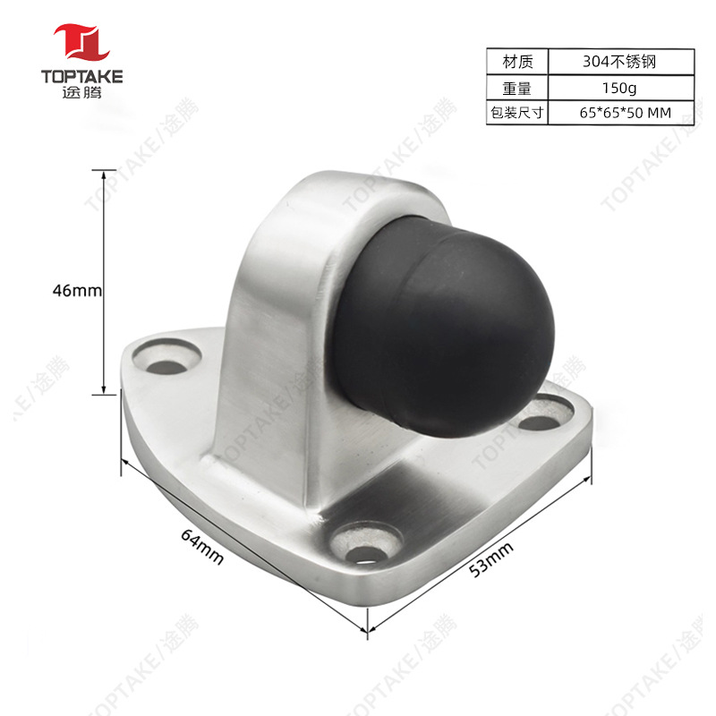 Puerta sólida de goma gruesa de acero inoxidable 304