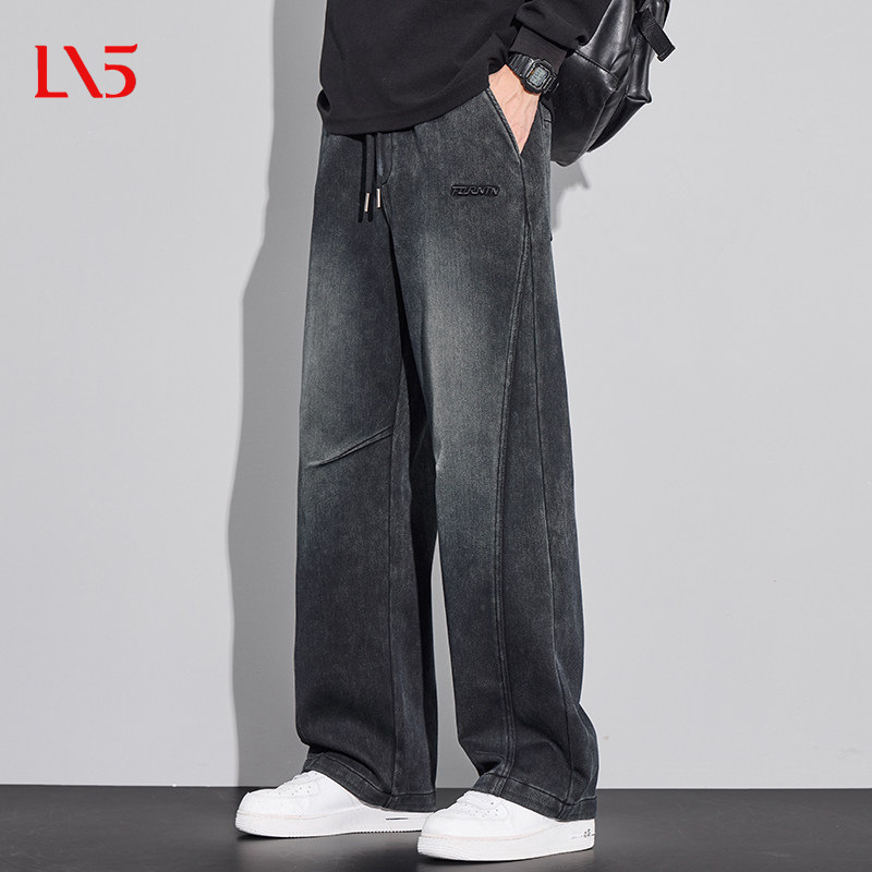 American-style trendy brand loose straight men's casual pants, 2026 new autumn slim-fit workwear men's wide-leg trousers American-style trendy brand loose straight men's casual pants, 2026 new autumn slim-fit workwear men's wide-leg trousers
