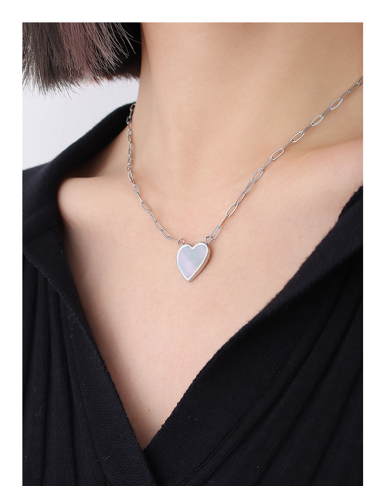 18K Gold Plating Color Wedding, Travel Occasion PVD Coated Real Gold Plated 18K Gold Heart 304 Stainless Steel Elegant Waterproof Non Tarnish 304 Stainless Steel Pendant Necklace