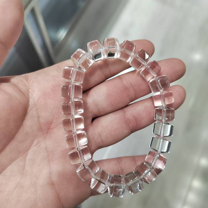 東海天然ホワイトクリスタルビーズメンズブレスレットホワイトクリスタルホイールビーズシングルサークルブレスレット偽物 10% 割引|undefined
