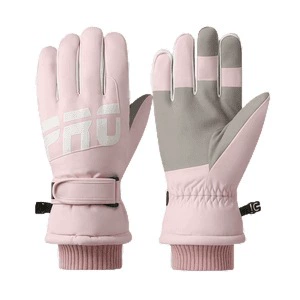 Men's winter warm windproof waterproof gloves, keep warm ski set