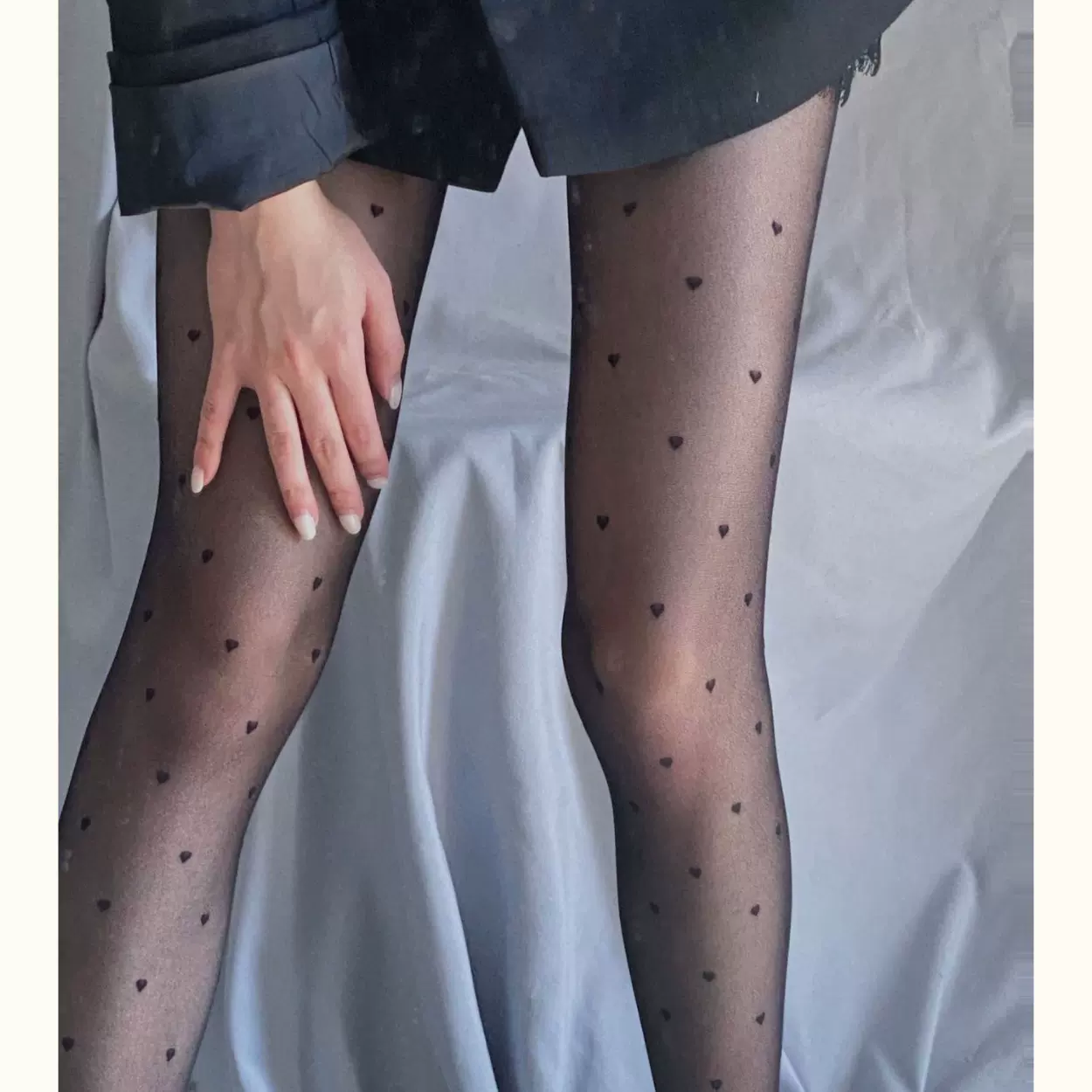 黑色丝袜女夏季薄款网红ins暗黑风JK打底袜提花连裤袜性感光腿