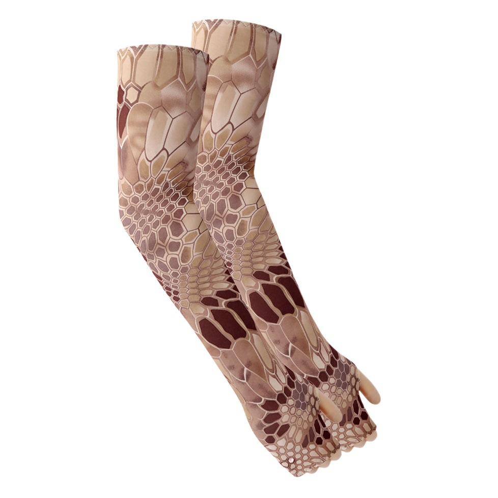 Outdoor Summer Tattoo Ice Sleeve Extended Arm Set Travel UV Protection Thumb Opening Ice Silk Sleeve Manufacturers