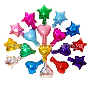 5 inch monochrome love five star four corner star aluminum foil balloon wedding decoration party layout aluminum film balloon wholesale