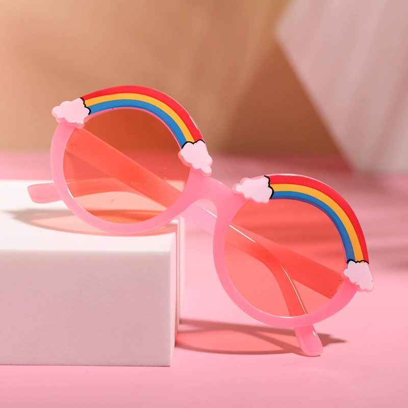 Children's rainbow cute sunglasses, marine glasses, wholesale