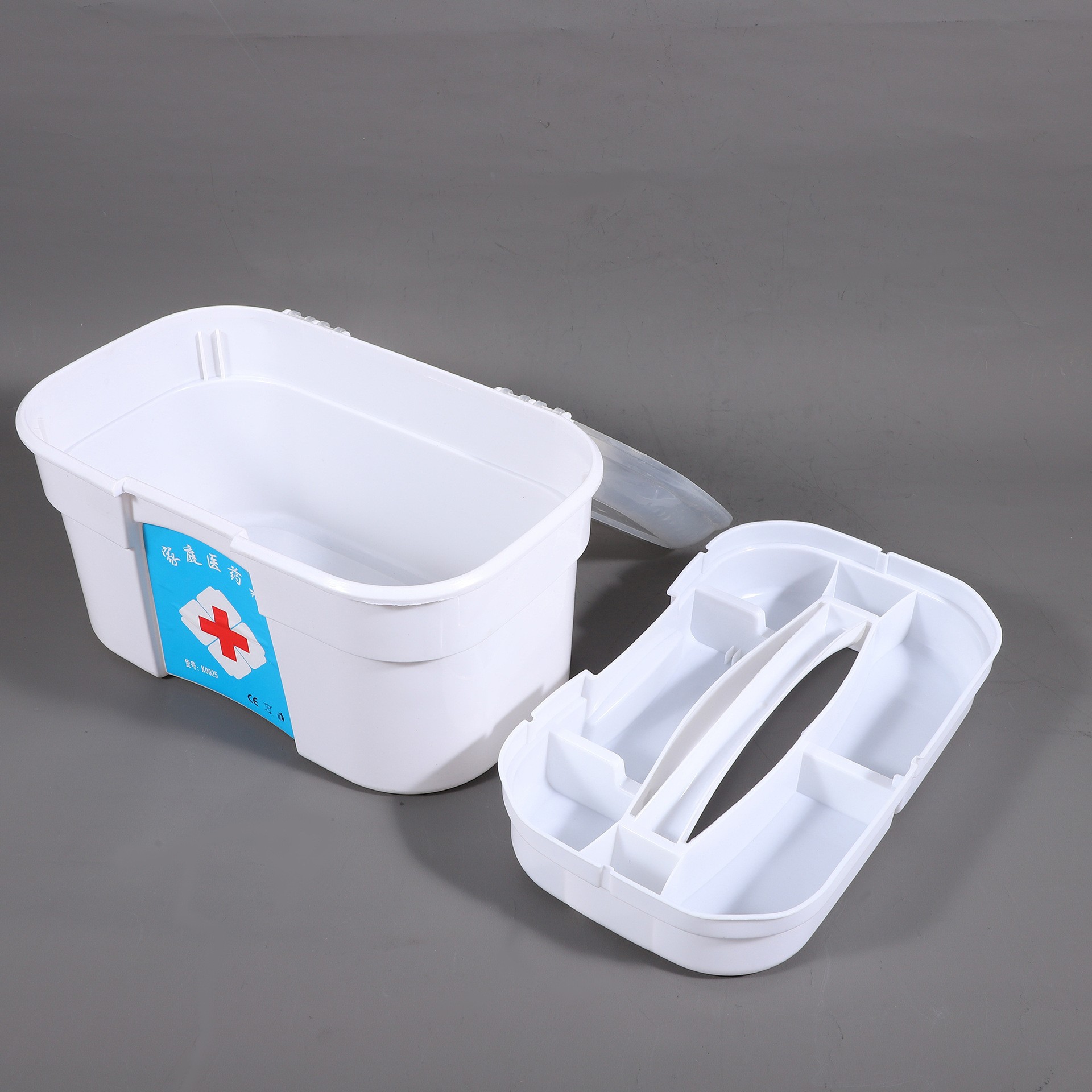 Botiquín de Primeros Auxilios Doméstico de Plástico, Portátil, Gran Capacidad, para Hogar y Emergencias image 3