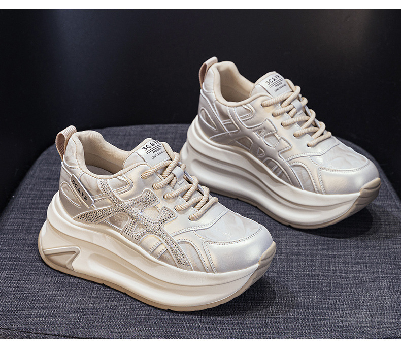 Giày sneaker nữ đế dày phong cách thể thao thời trang — M2997-1 Lông xám, M2997-1 Lông champagne, M2997 Lót đơn champagne, M2997 Lót đơn xám chi tiết 35