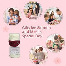 跨境爆款亚马逊热销手工钩织毛线红酒娃娃手工针织玩偶成品红酒瓶