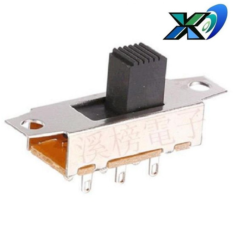 拨动开关2位125V   拨动开关2档2段立式1A  两档滑动开关大电流1A