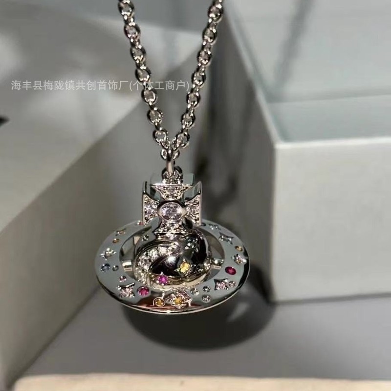 西太后限定款月神话项链稀有orb项链霓虹彩钻超美|undefined