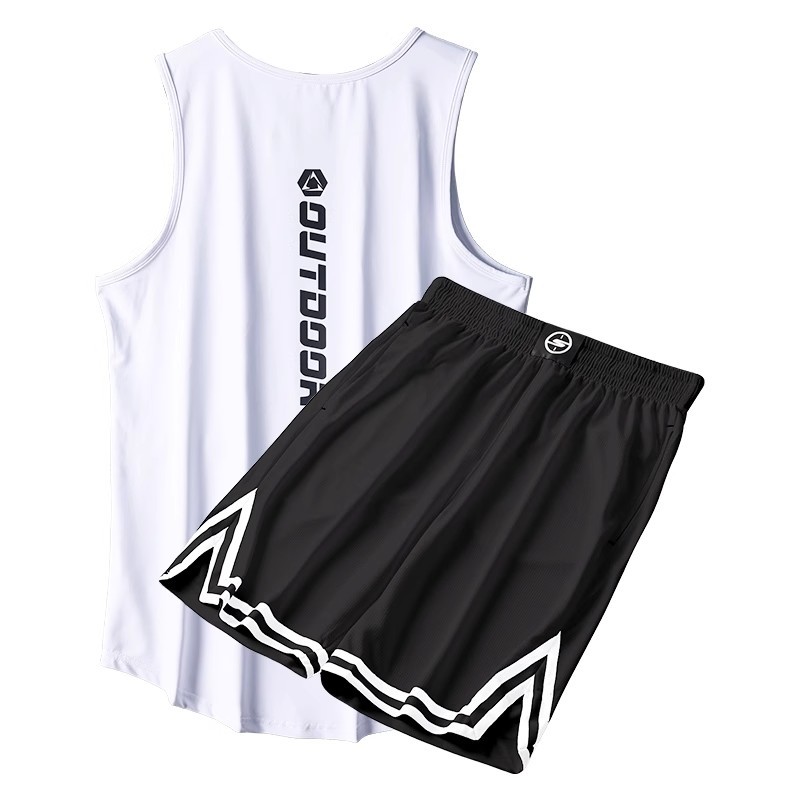 Camiseta de baloncesto hombre chaleco de hielo chaleco americano entrenamiento deportivo de secado rápido equipo de equipo de verano pantalones cortos