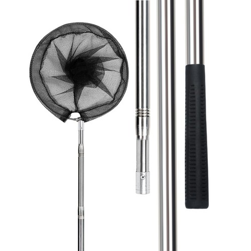 Net-copying pole set combination, complete set of fishing net, fishing net pocket, folding telescopic pole, net-operating fishing net-copying head, fishing gear