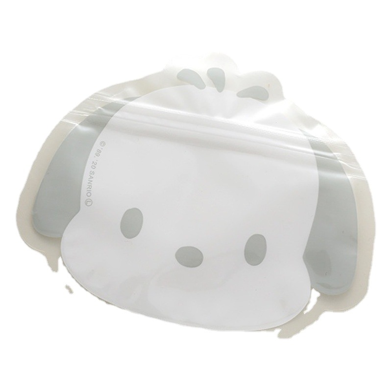 Lindo dibujos animados ziplock bolsa de almacenamiento en forma especial bolsa transparente bolsa de almacenamiento de material de la joyería