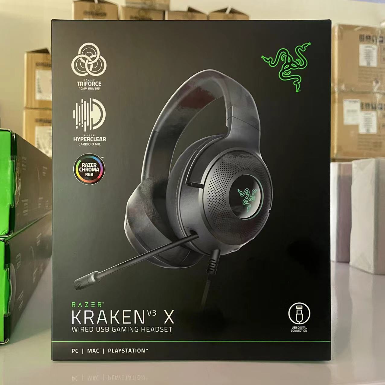 Kraken V3X Beihai Giant V3X Evolution Gaming Headset USB Headset Computer E-Sports Rgb Headset
