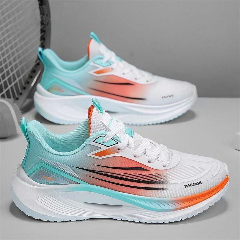 Calzado deportivo transpirable de verano, tendencia, zapatos de hombre de todo fósforo, zapatos casuales, zapatos para correr para estudiantes, zapatos antideslizantes de suela suave y livianos de malla