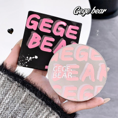 Gege bear戈戈小熊羽感柔雾定妆粉饼散粉控油防水遮瑕不脱妆批发