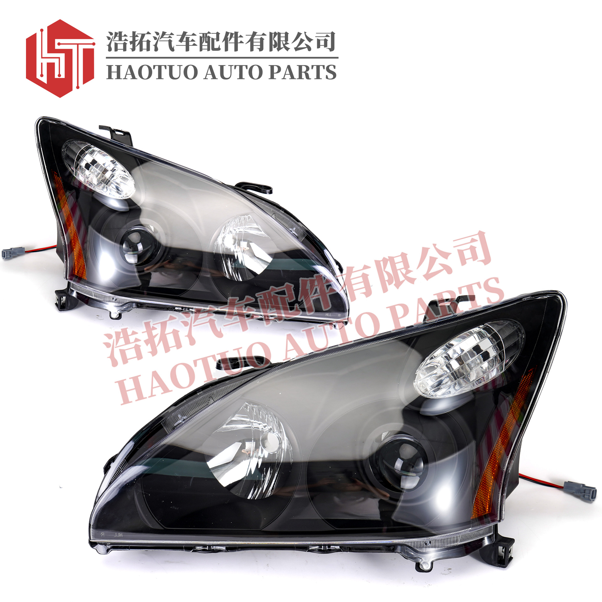 Lexus RX330 RX350 üçün ön far, qara fonlu, 81130-48200