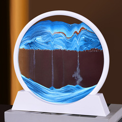 メーカー直販3dダイナミック芸術客間置物創意家庭工芸品誕生日プレゼント円形流砂画