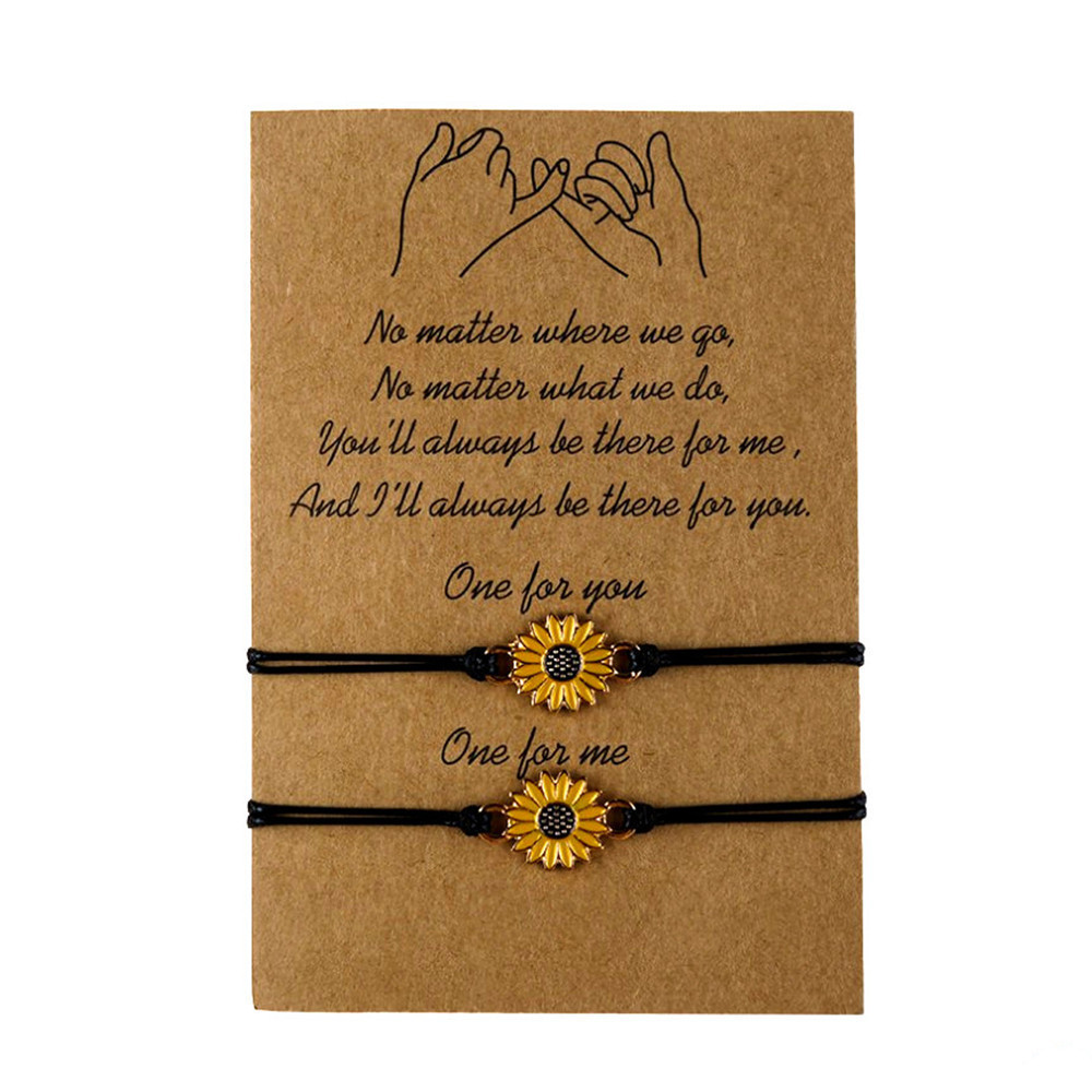 Pulseira com berloque margarida de cordão encerado amizade_voghion.com