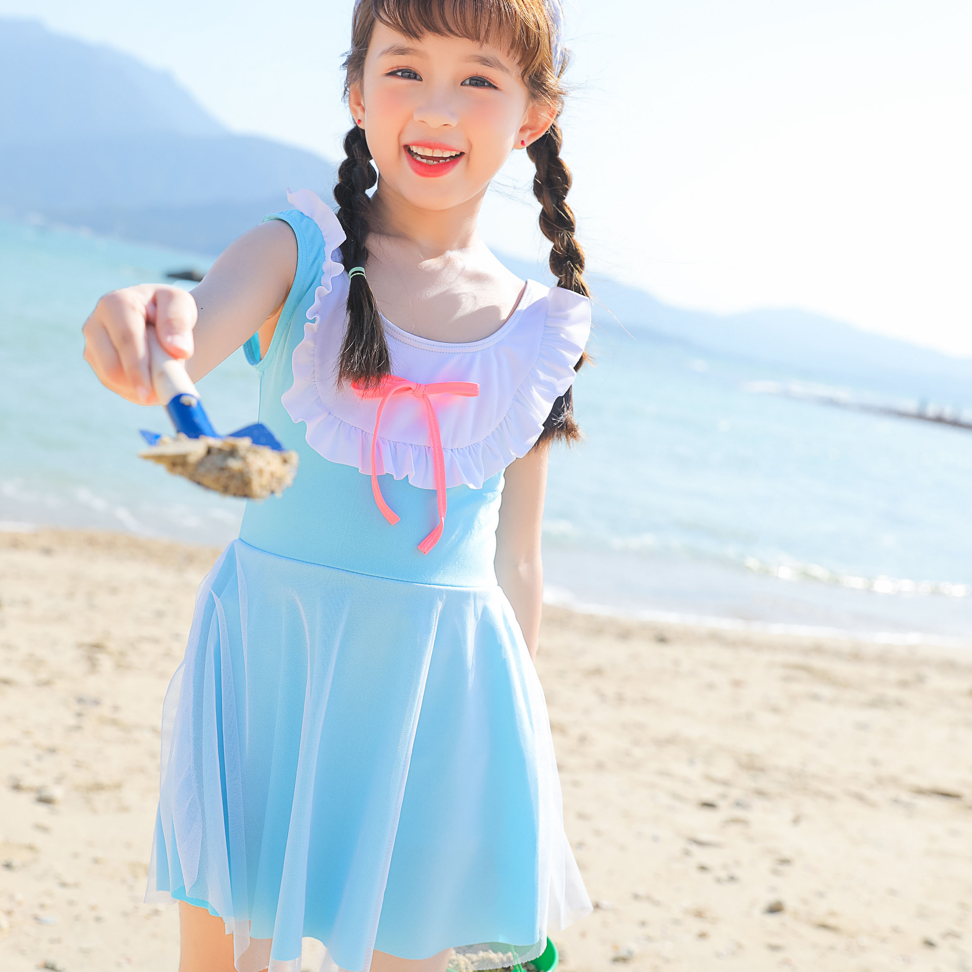 Children's cute quick dry beach swimwear