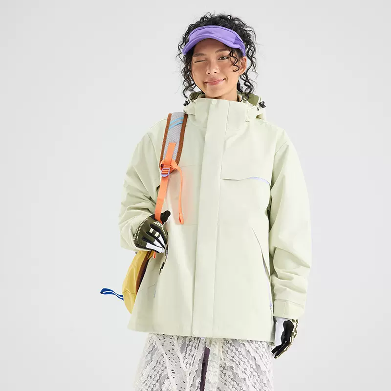 冲锋衣女2025骆陀新款户外男女同款登山服防风防水三合一男款外套