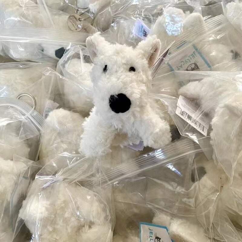 jc英国jellycat nip旗下jelly西高地挂件钥匙扣可爱高地小狗包挂|undefined