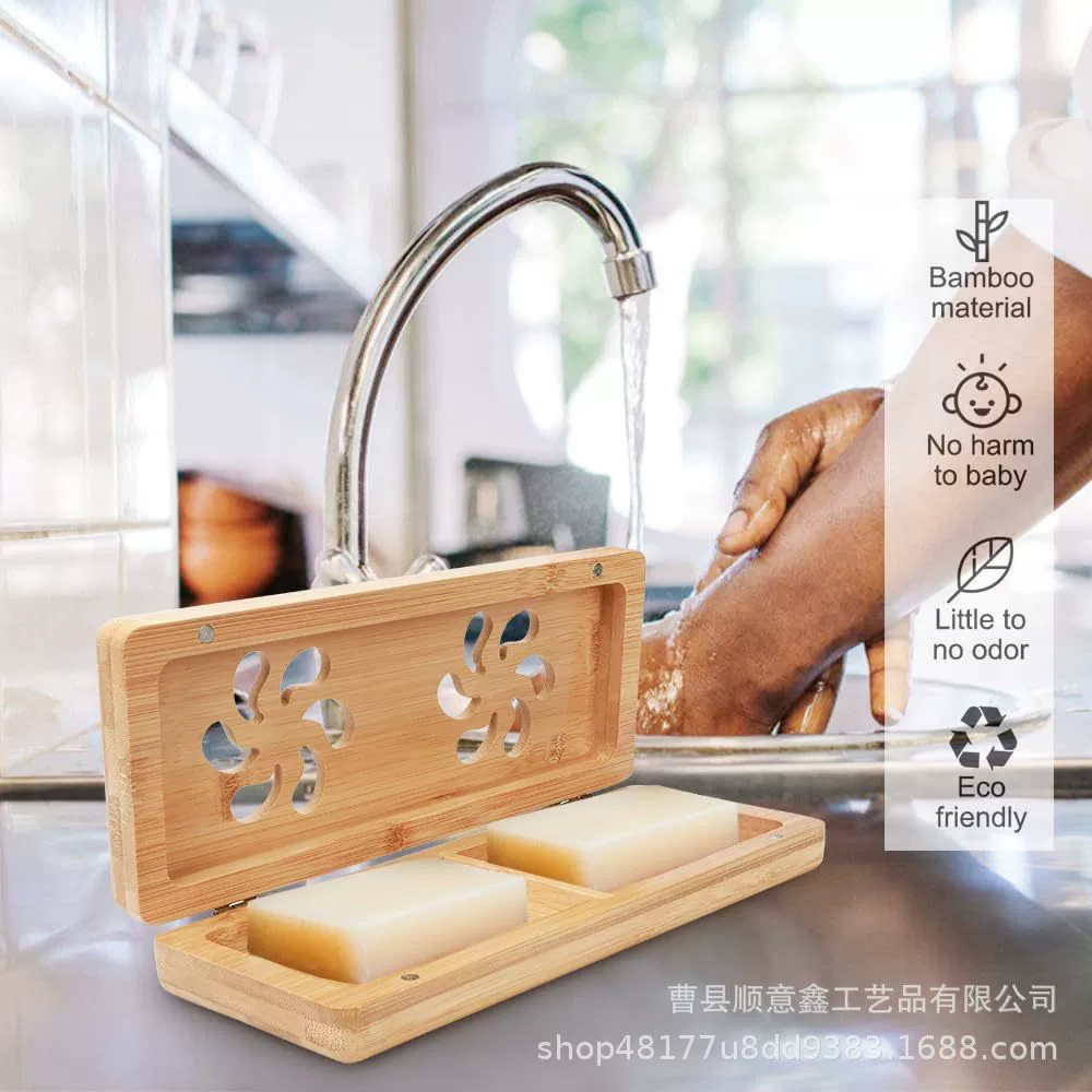 Мойка для ванной комнаты с мылом из массива дерева