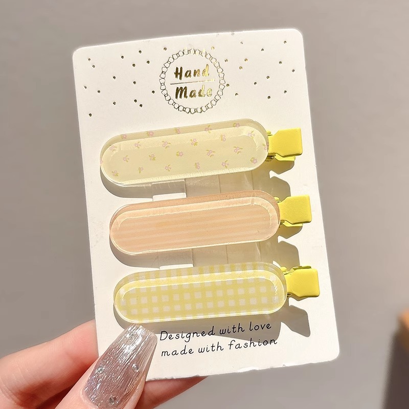 2025 nueva horquilla de dopamina de verano linda horquilla de flequillo de todo fósforo niña coreana pinza lateral accesorios para el cabello sombreros