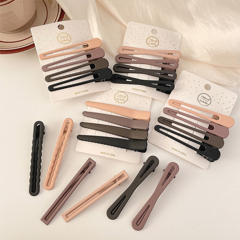 Leche de café, clip de cebo, clip de cabello roto, cabeza trasera, clip de lavar la cara, maquillaje, clip de cabello, toque de cabeza