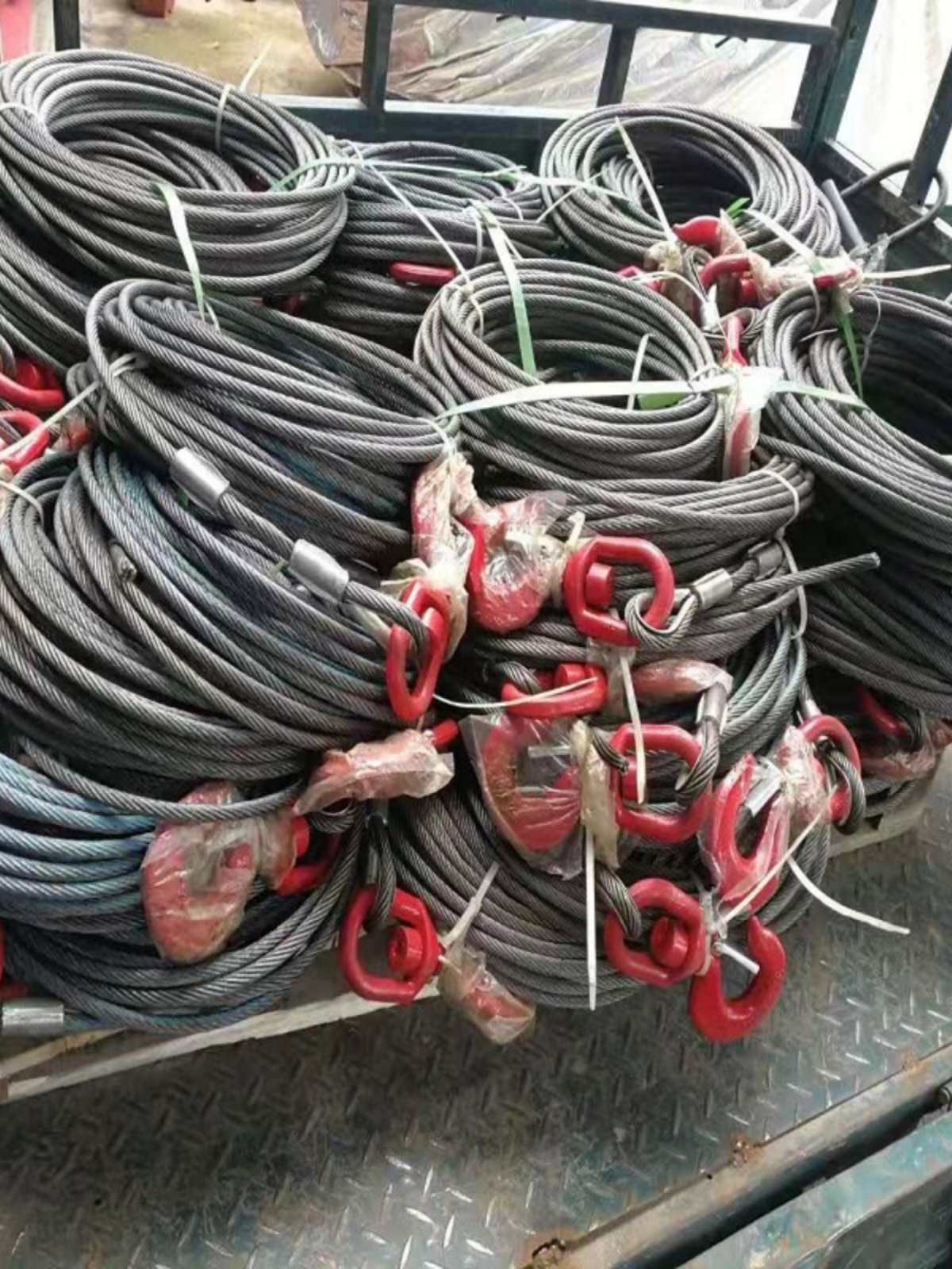 清障车钢丝绳配件4吨5吨钢芯绞盘钢丝绳卷扬机绳网多股钢丝绳