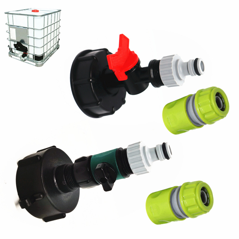 S60 * 6 rpm 3/4 pulgadas IBC tonelaje accesorios de conector de barril tonelaje conector de interruptor de barril tonelaje conector de manguera de jardín 62 conexión de filamento