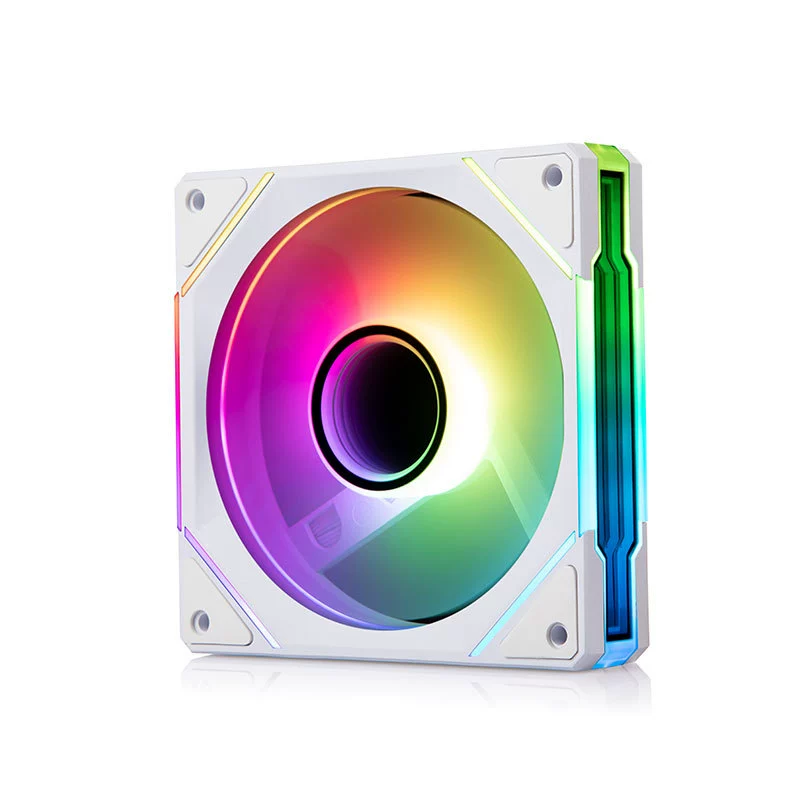 Вентилятор корпуса JinheTian (金河田) Prism 5 Pro 5V 3-контактный ARGB с божественной подсветкой, синхронизация, 12 см, тихий PWM, бесконечное зеркало
