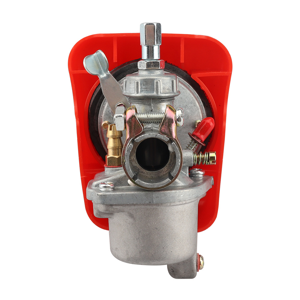 2-stroke mini motorcycle bicycle carburetor 50CC 60CC 80CC red carburetor with air filter