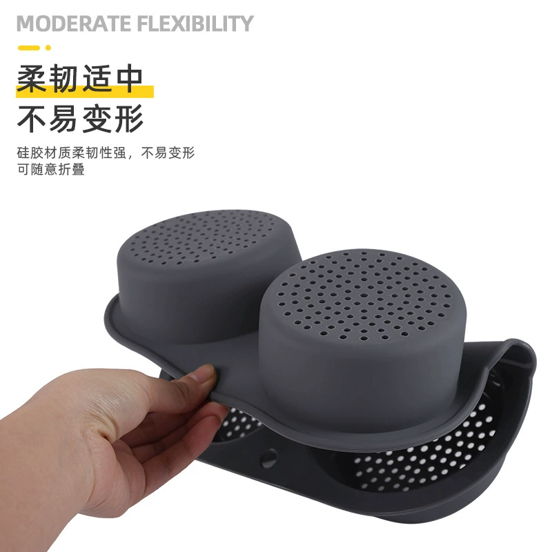 Food -grade silicone burger bread baking sheet 4 Kole Burger mold oven air fried pot baking tool