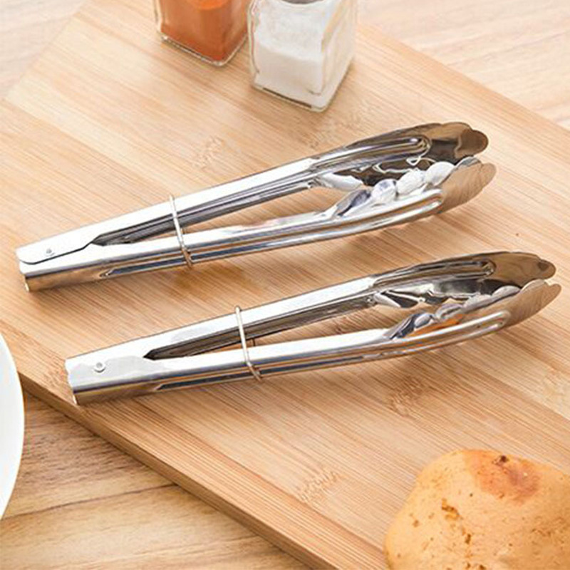 New stainless steel food clip wholesale Korean barbecue clip commercial barbecue clip kitchen buffet food clip