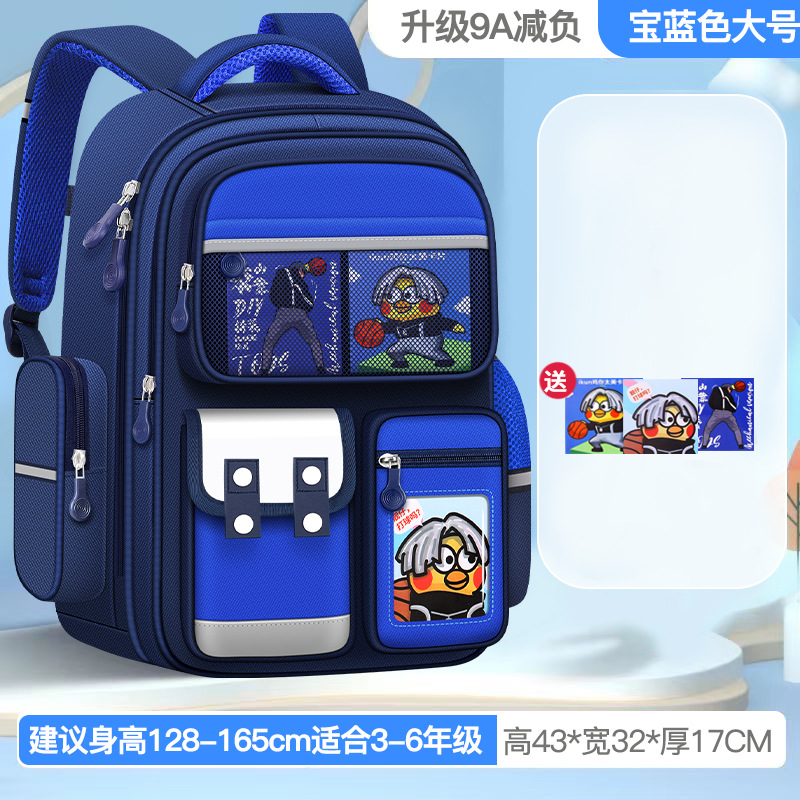 Mochila escolar de niñas estudiantes de primaria 123456 grados mochila de gran capacidad mochila de espalda de mujer seguridad reflectante