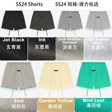 2024SS 弹力带包边短裤 FOG复线ESSENTIALS Shorts卫衣潮牌跨境