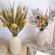 尤加利叶松果满天星摆件摆设真花风干花束装饰干花永生花客厅天然