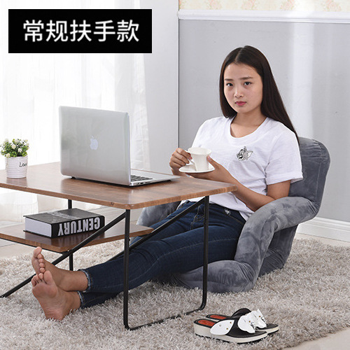 Wholesale lazy sofa tatami armrest single folding bay window small sofa bed back chair dormitory computer sitting