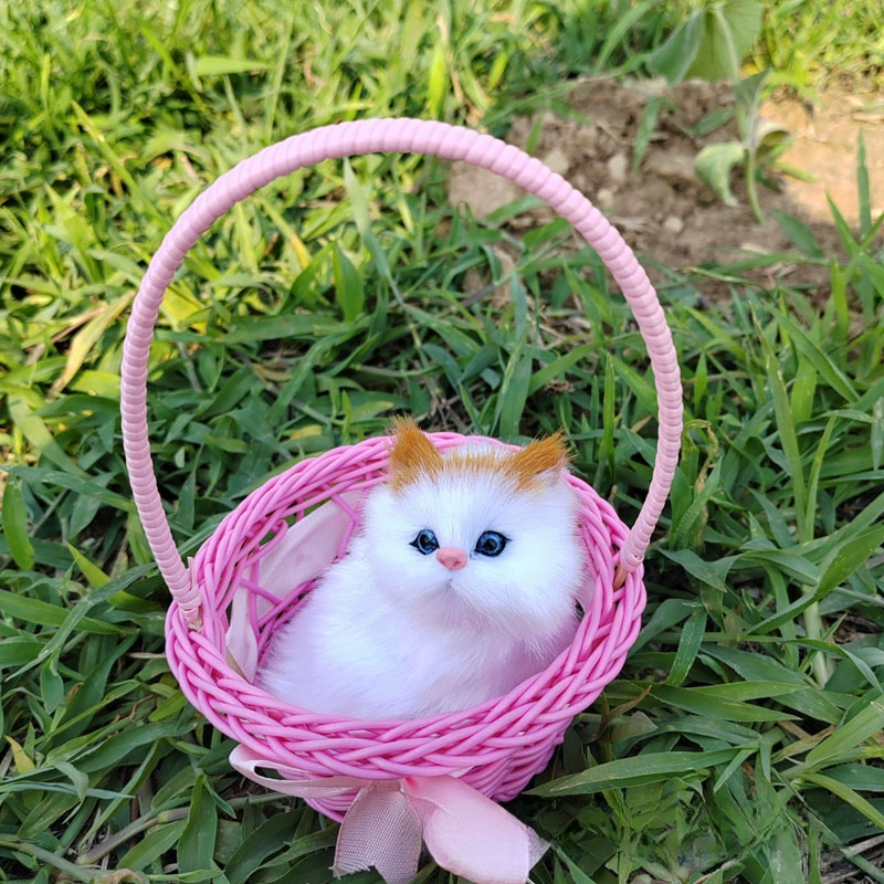 Реалистичная игрушка, корзина, модель животного