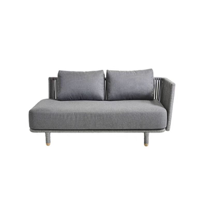 Nordic ocio al aire libre ratán sofá muebles Villa al aire libre moderno simple patio balcón Silla de ratán mesa de té combinación