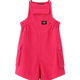 Summer dopamine wear rose red suspenders shorts Denim small wear American striped butterfly T-shirt