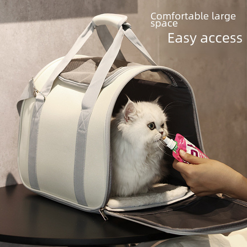 Cat bag, portable cat bag for going out, pet backpack, dog bag, breathable shoulder crossbody, hand-held cat bag