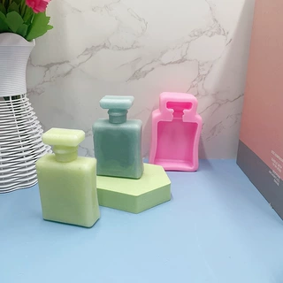 3D香水瓶香薰蜡烛石膏摆件硅胶模具diy烘焙蛋糕装饰硅胶烘焙工具
