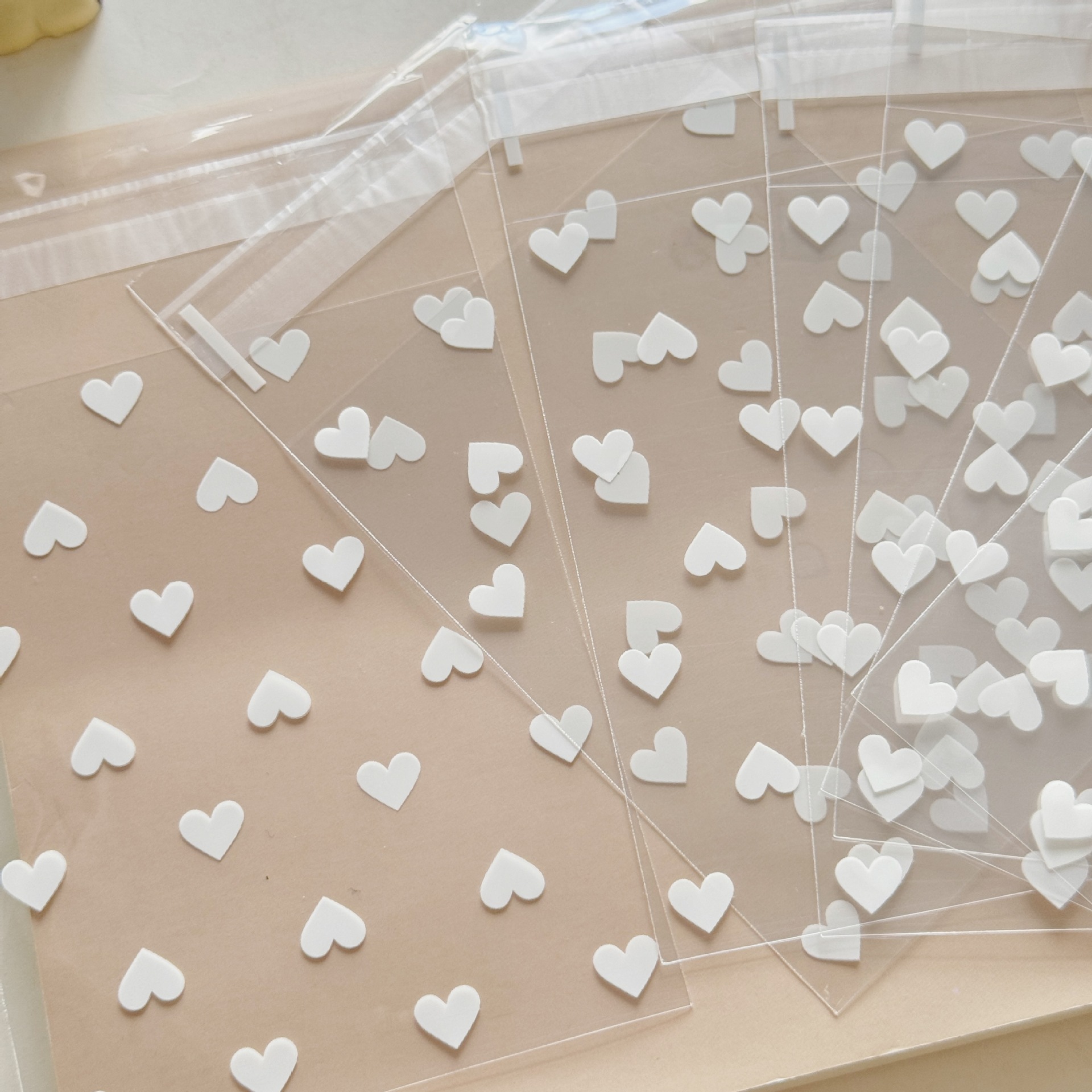 Simple Style Classic Style Heart Shape Plastic Daily Party Supplies Gift Wrapping Supplies 50 PCS/Package display picture 3