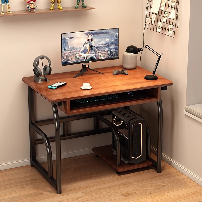 Computer Desk Desktop Home Bedroom Desk Simple Small Desk Student Study Table with Host Corner