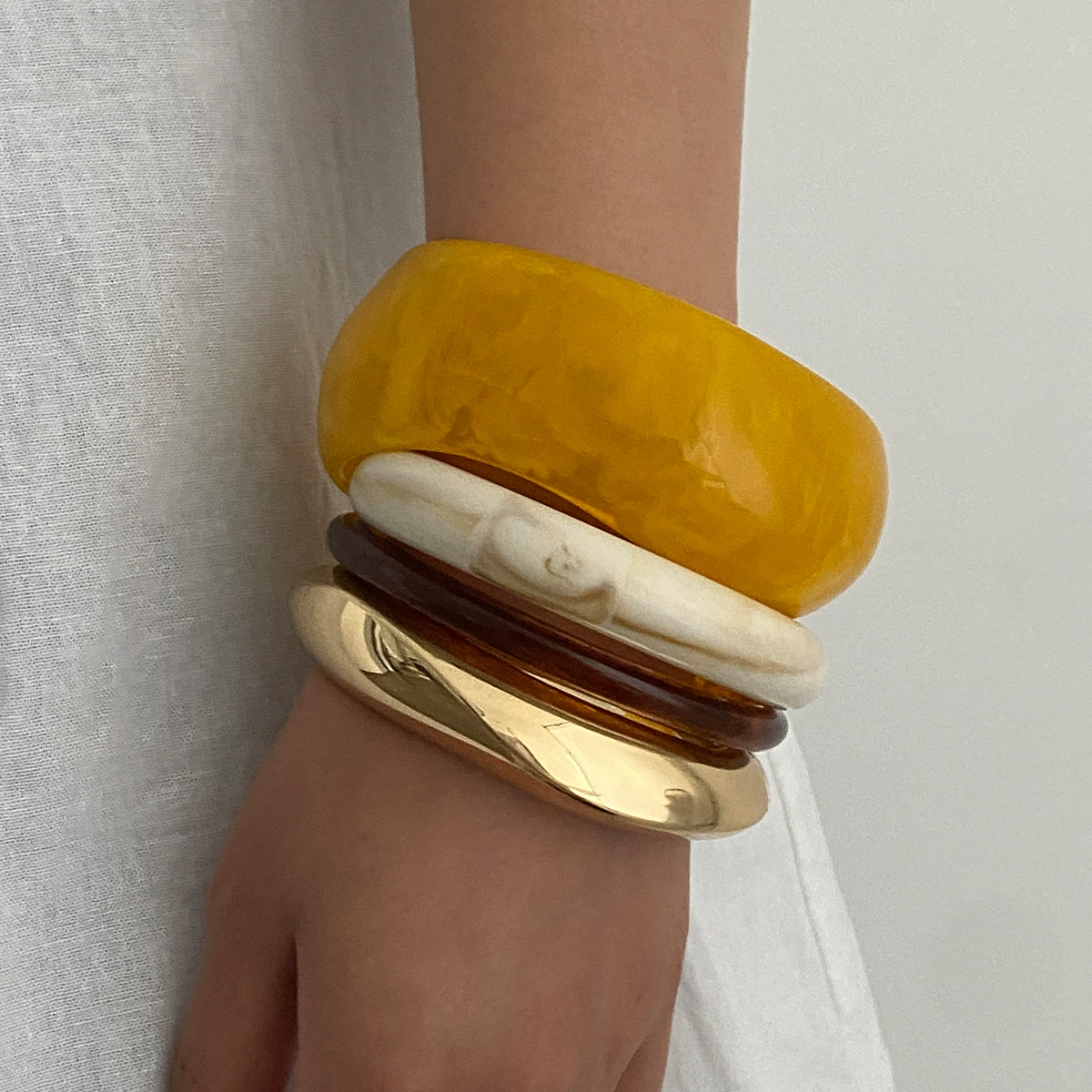 (Пэрызаграничная торговля), Tide, retro accessory, trend glossy bracelet, European style, high-quality style